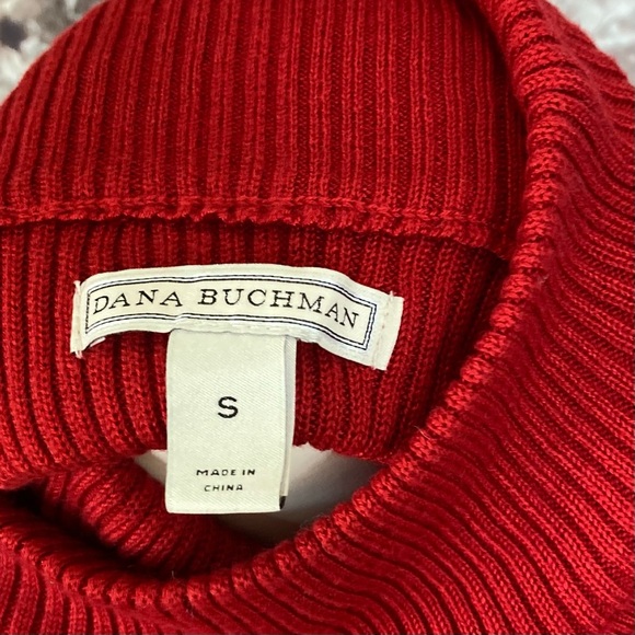 Dana Buchman Sleeveless Top Ribbed Red Sz Small - Picture 5 of 8